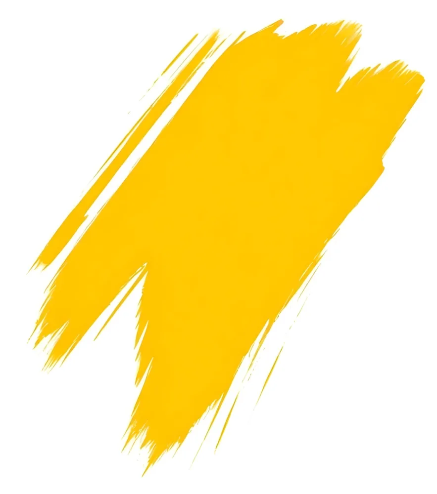 Digital Painting A Yellow Brush Stroke With Visible Bristles Diagonally Oriented On A White Background Suggesting A Dynamic And Artistic Effect Bold And Slim Lines Brush Strokes 4 1ae1