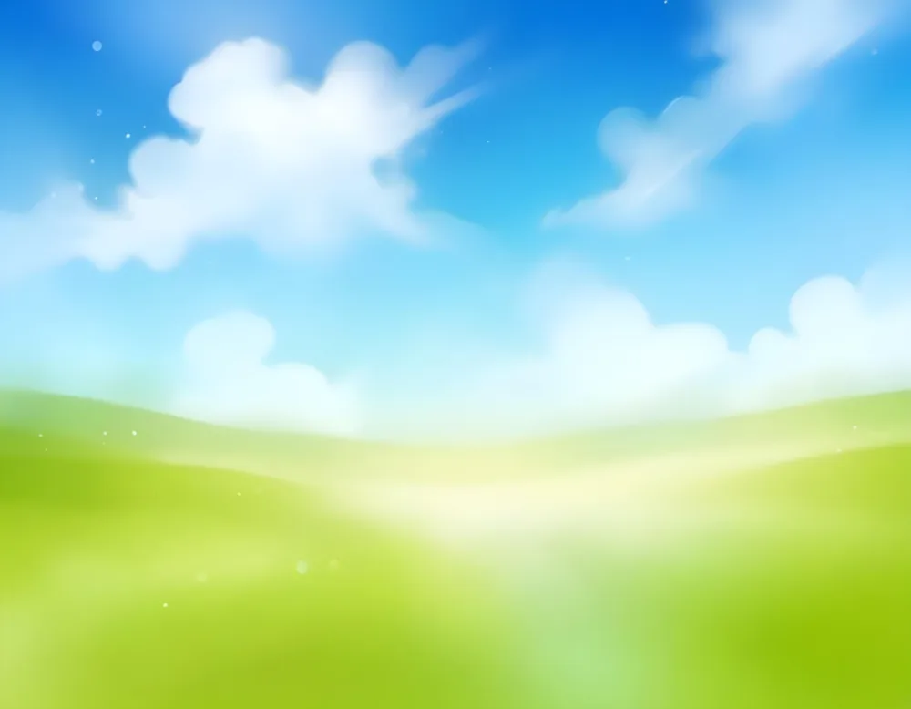 Digital Painting Abstract Background With A Gradient Of Blue And Green Bokeh Effect Simulating A Sky With Clouds And A Field Bold And Slim Lines Brush Strokes 17 A1cc