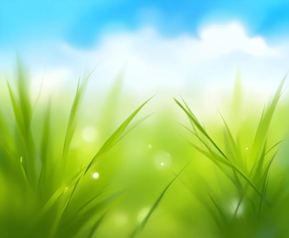 Digital Painting Abstract Background With Blurred Green Grass And Blue Sky Bokeh Effect Bright And Vibrant Colors Nature Inspired Design Fresh And Airy Feel Sunny Day Bold And Slim Lines Brush Strokes 21 5dd5