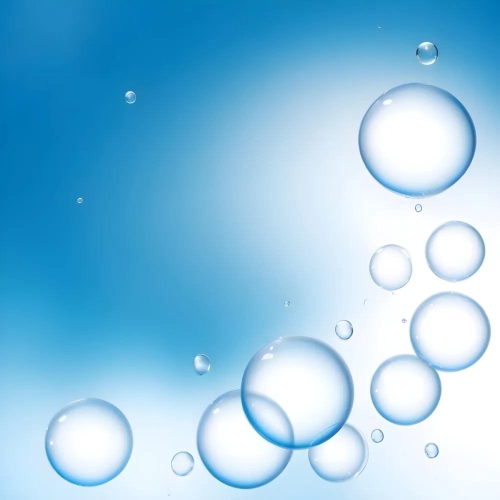 Digital Painting Bubbles Of Different Sizes Floating In The Air Some Of Them Are Grouped Together Light Blue Background With Some Blue Spots Bold And Slim Lines Brush Strokes 12 65cd