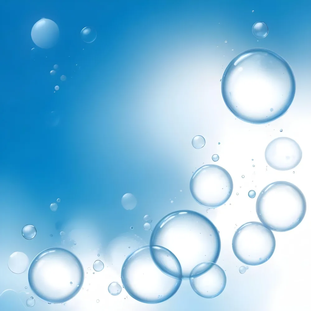 Digital Painting Bubbles Of Different Sizes Floating In The Air Some Of Them Are Grouped Together Light Blue Background With Some Blue Spots Bold And Slim Lines Brush Strokes 13 78c3