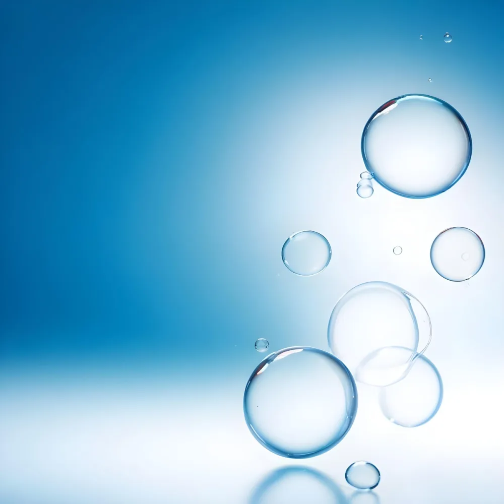 Digital Painting Bubbles Of Different Sizes Floating In The Air Some Of Them Are Grouped Together Light Blue Background With Some Blue Spots Bold And Slim Lines Brush Strokes 22 Ec71