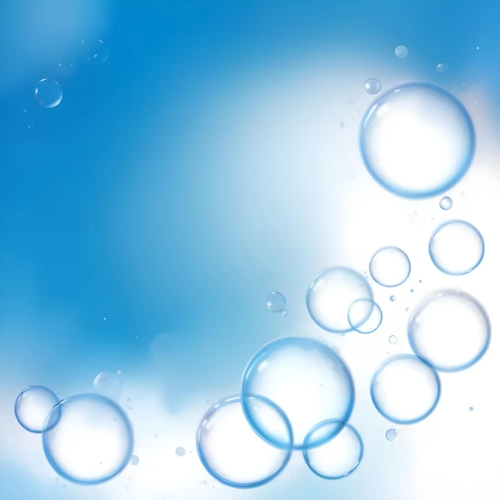 Digital Painting Bubbles Of Different Sizes Floating In The Air Some Of Them Are Grouped Together Light Blue Background With Some Blue Spots Bold And Slim Lines Brush Strokes 23 728a