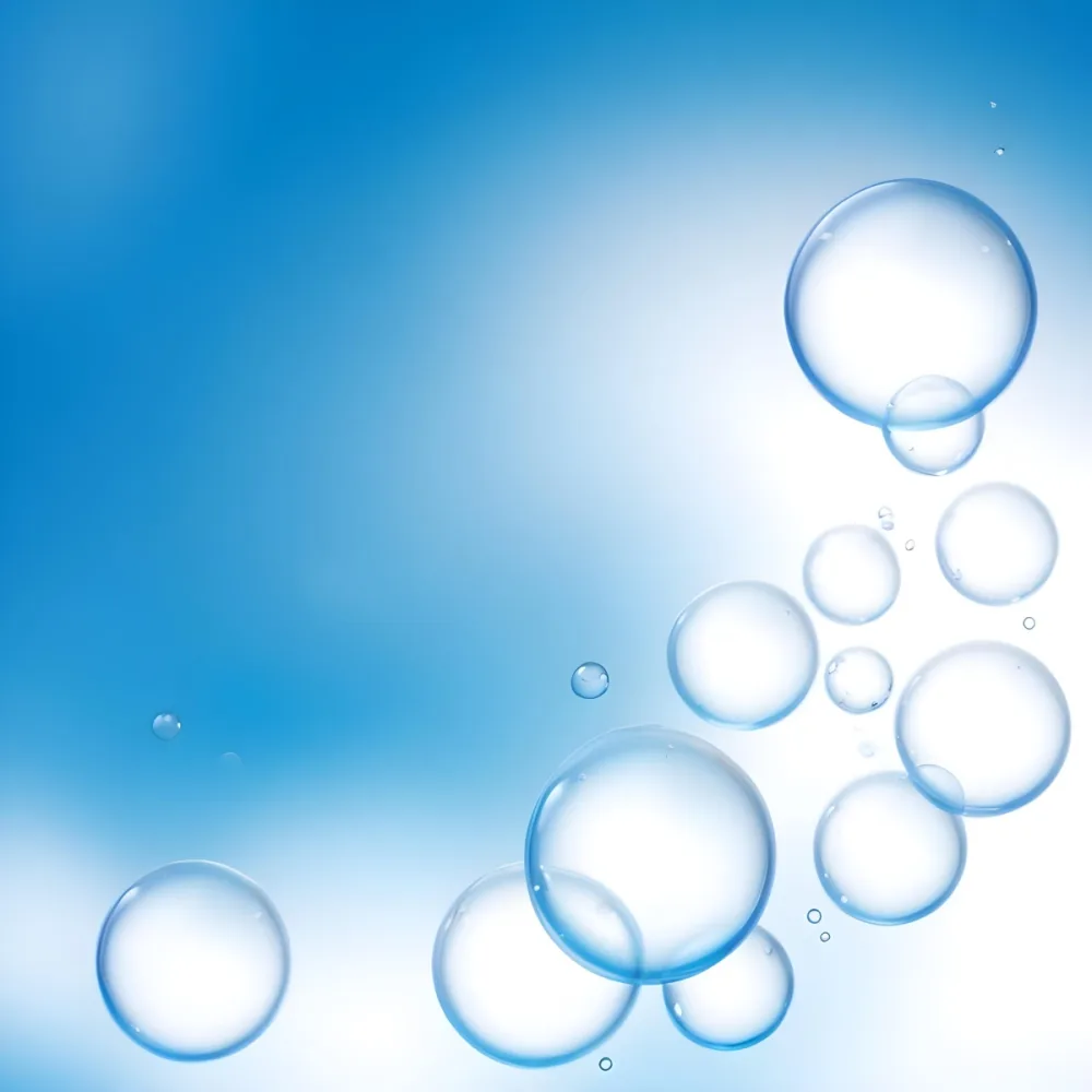 Digital Painting Bubbles Of Different Sizes Floating In The Air Some Of Them Are Grouped Together Light Blue Background With Some Blue Spots Bold And Slim Lines Brush Strokes 6 5f5c