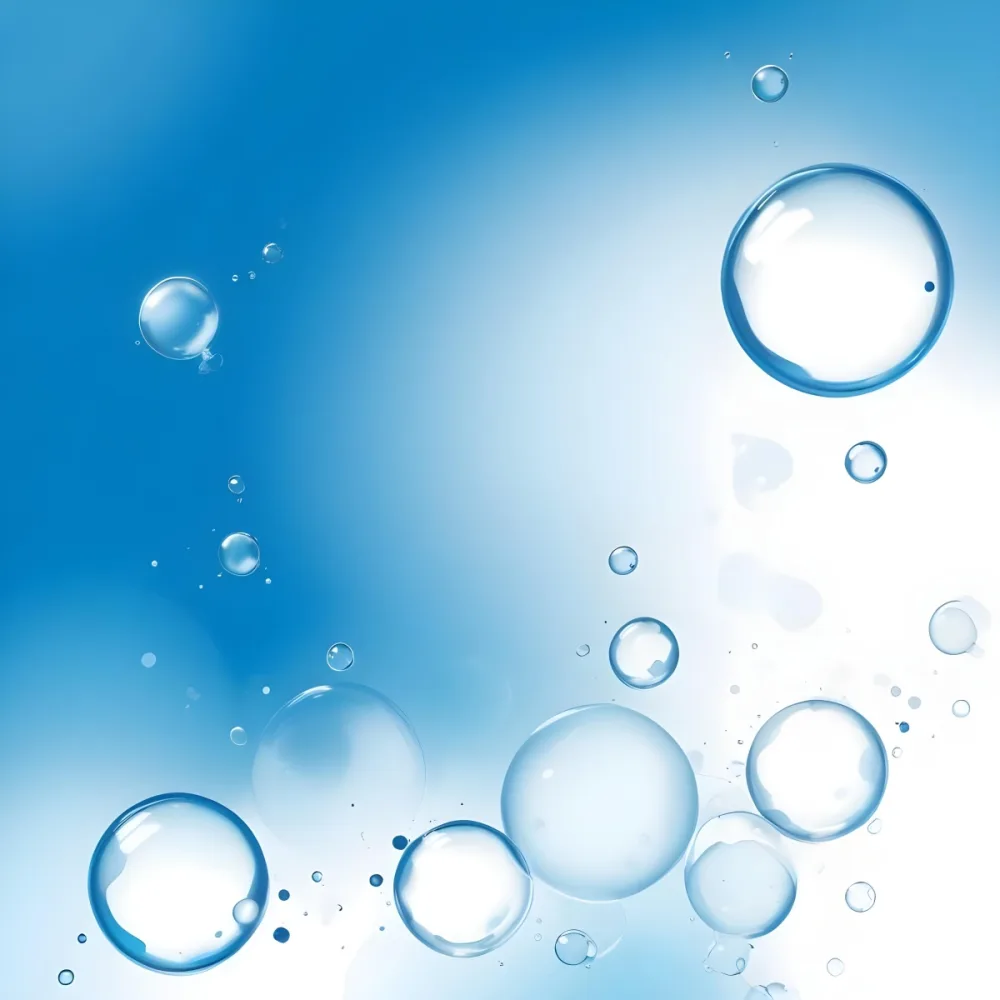 Digital Painting Bubbles Of Different Sizes Floating In The Air Some Of Them Are Grouped Together Light Blue Background With Some Blue Spots Bold And Slim Lines Brush Strokes 7 4e57