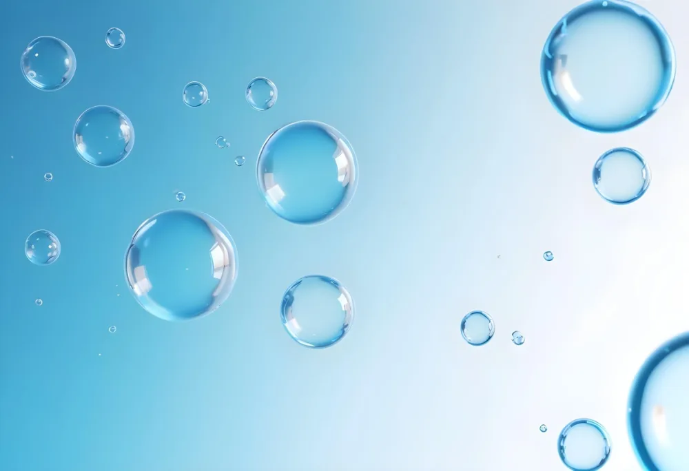 Digital Painting Bubbles Of Various Sizes Floating In A Light Blue Background Creating A Sense Of Depth And Lightness The Background Features Soft Gradients And Highlights Enhancing The Aquatic Theme Bold And Slim L 33 B801