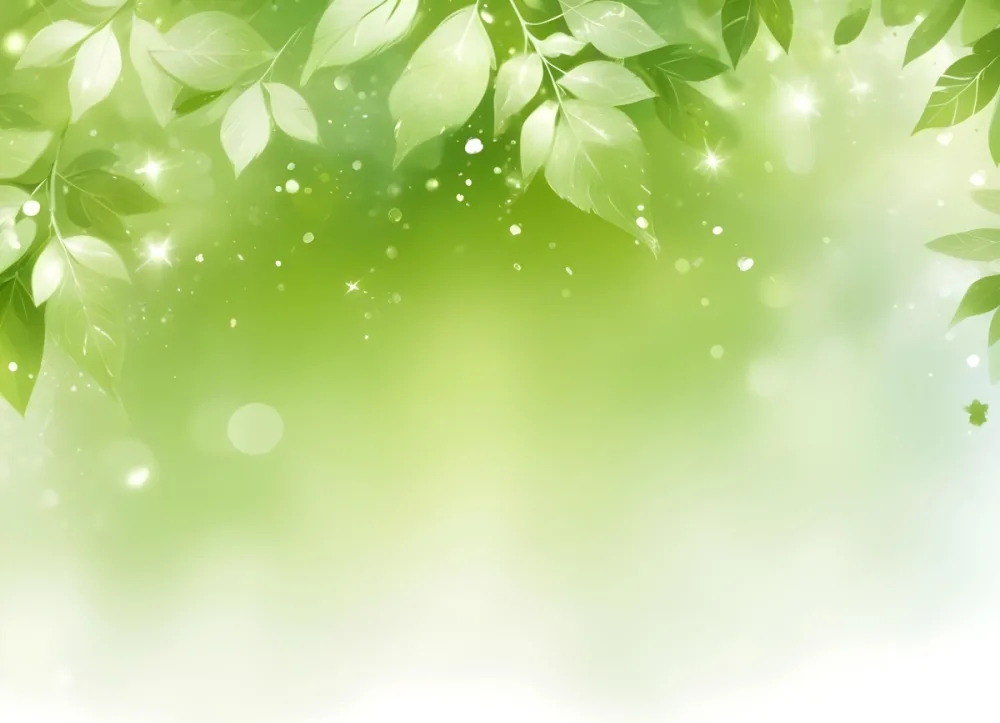 Digital Painting Green Bokeh Background With Leaves And Sparkles Light Green Gradient Abstract Spring Illustration Fresh And Vibrant Nature Inspired Design Soft And Dreamy Bold And Slim Lines Brush Strokes 46 A666