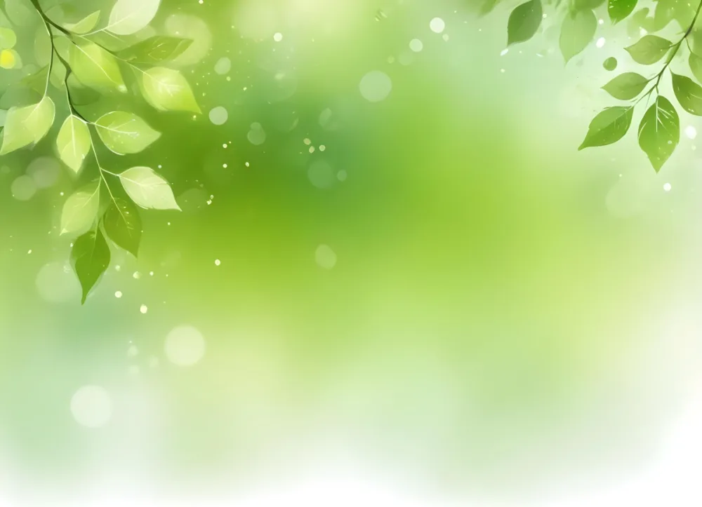 Digital Painting Green Bokeh Background With Leaves And Sparkles Light Green Gradient Abstract Spring Illustration Fresh And Vibrant Nature Inspired Design Soft And Dreamy Bold And Slim Lines Brush Strokes 49 0811