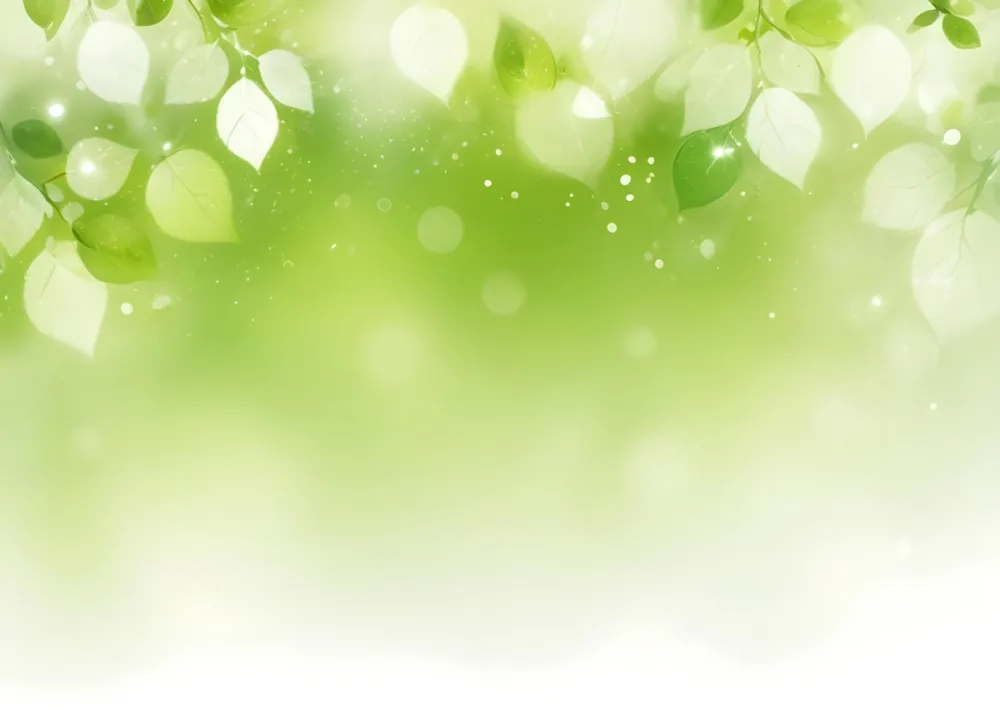 Digital Painting Green Bokeh Background With Leaves And Sparkles Light Green Gradient Abstract Spring Illustration Fresh And Vibrant Nature Inspired Design Soft And Dreamy Bold And Slim Lines Brush Strokes 5 24ea
