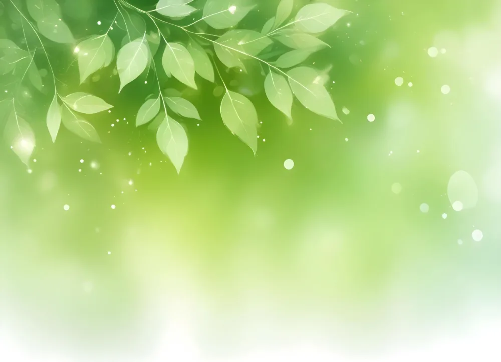 Digital Painting Green Bokeh Background With Leaves And Sparkles Light Green Gradient Abstract Spring Illustration Fresh And Vibrant Nature Inspired Design Soft And Dreamy Bold And Slim Lines Brush Strokes 52 60db