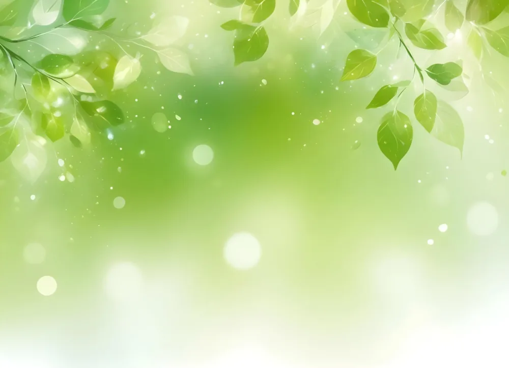 Digital Painting Green Bokeh Background With Leaves And Sparkles Light Green Gradient Abstract Spring Illustration Fresh And Vibrant Nature Inspired Design Soft And Dreamy Bold And Slim Lines Brush Strokes 8 2651