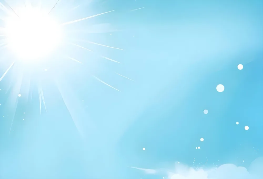Digital Painting Light Blue Background With A Bright White Light In The Upper Left Corner And Small Blue Dots Scattered Throughout The Image Bold And Slim Lines Brush Strokes 19 64d4