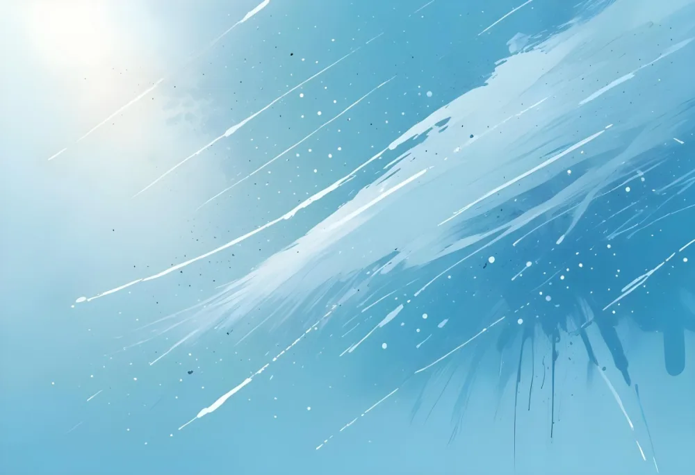 Digital Painting Light Blue Background With A Bright White Light In The Upper Left Corner And Small Blue Dots Scattered Throughout The Image Bold And Slim Lines Brush Strokes 61 Abb7