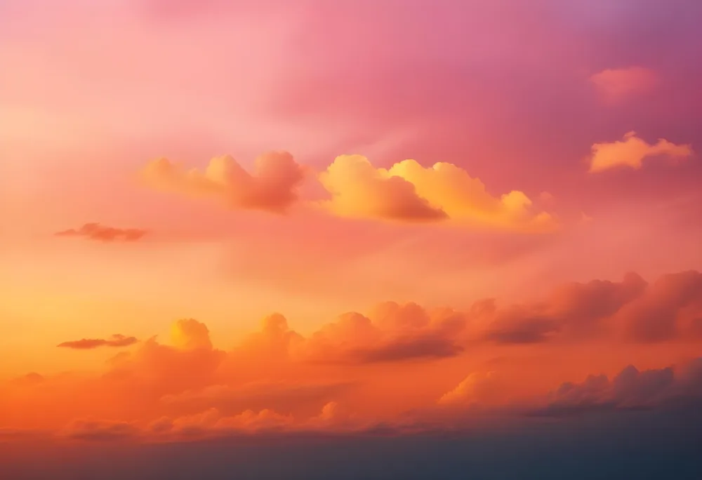 Dramatic Sunset Sky With Vibrant Orange Pink And Yellow Clouds 10 78ed