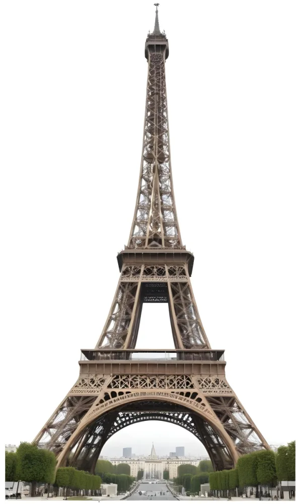 Eiffel Tower On A White Background 21 6a85
