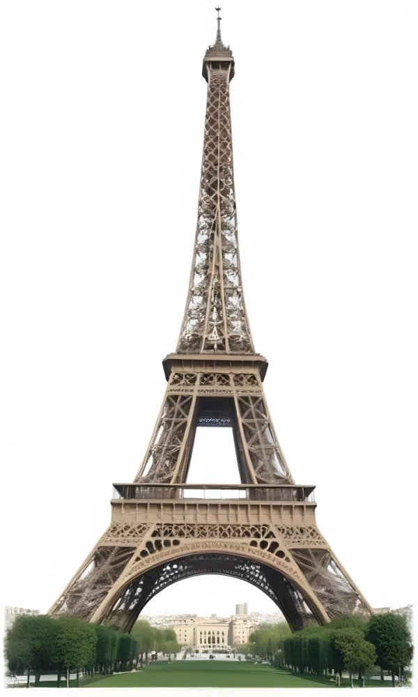 Eiffel Tower On A White Background 30 8a8f