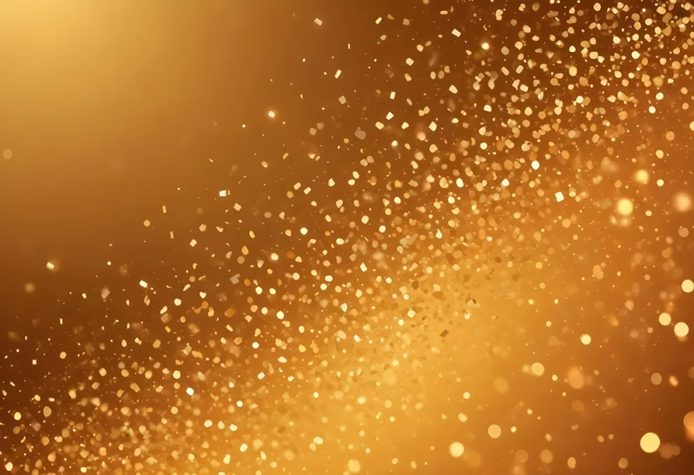 Glittering Golden Particles On A Warm Amber Colored Background 35 80de