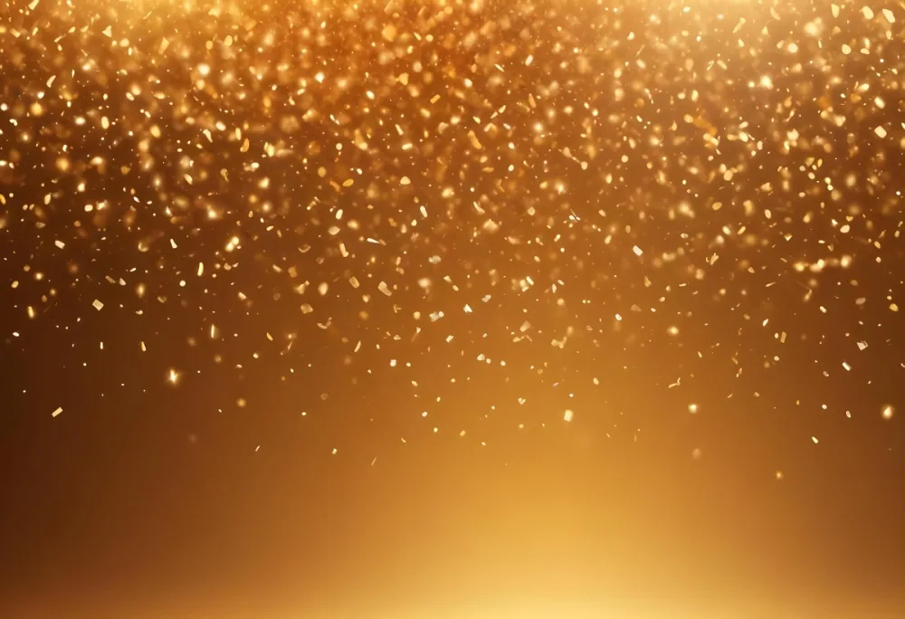 Glittering Golden Particles On A Warm Amber Colored Background 36 4ecc