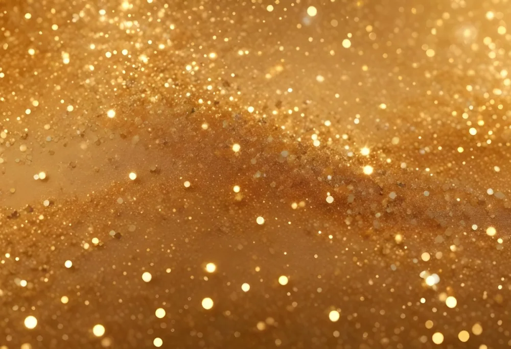 Golden Glitter Background With Shimmering Sparkles 45 B04e