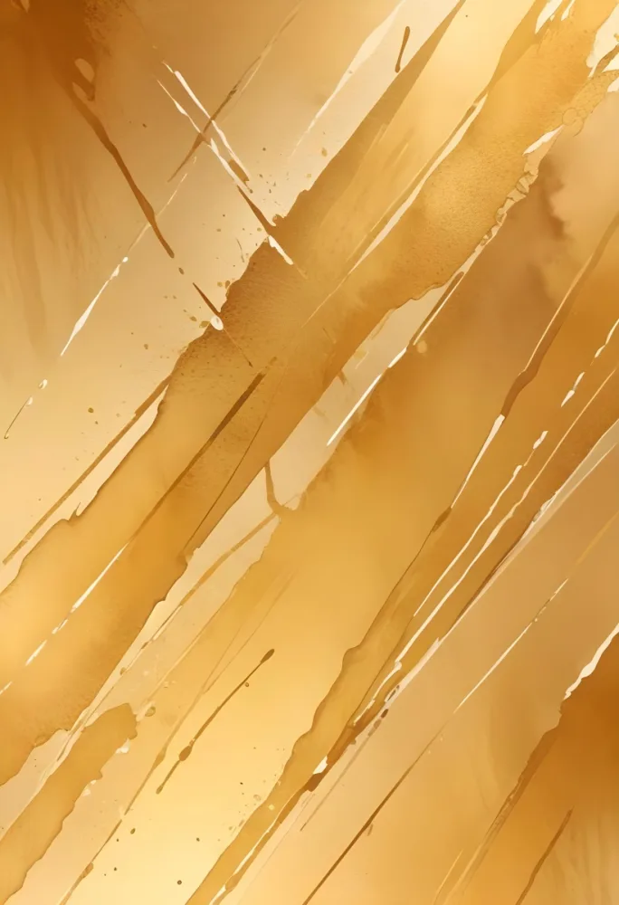 Golden Metallic Surface With Diagonal Lines And Reflections 29 C325