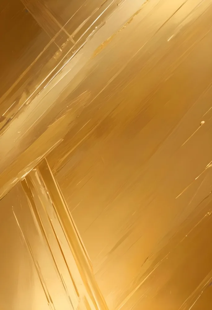 Golden Metallic Surface With Diagonal Lines And Reflections 32 E520