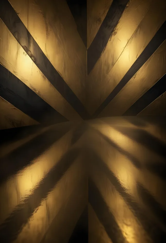 Golden Metallic Surface With Diagonal Lines And Reflections 5 Ae25