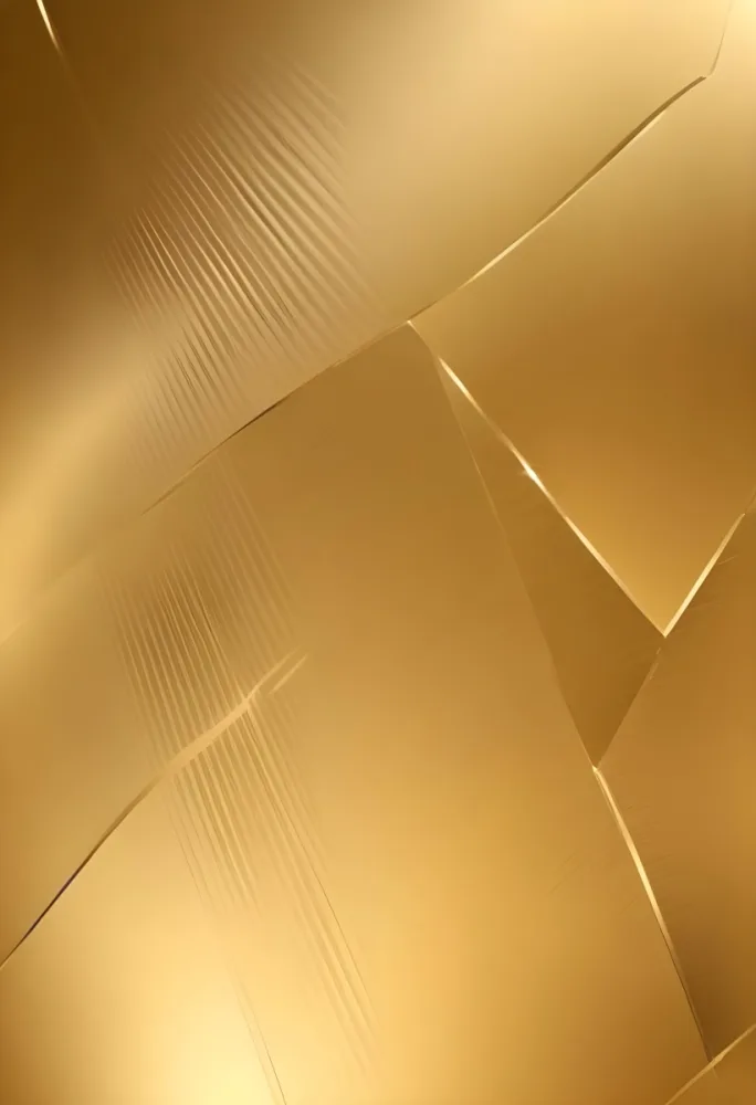Golden Metallic Surface With Diagonal Lines And Reflections 56 3d6d