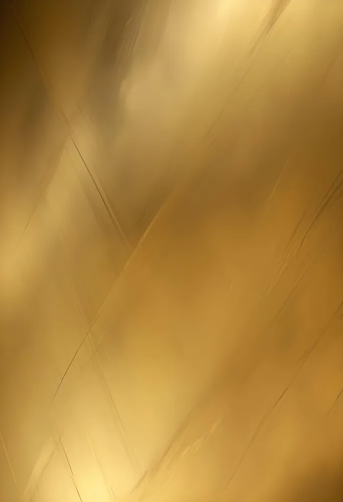 Golden Metallic Surface With Diagonal Lines And Reflections 67 D040