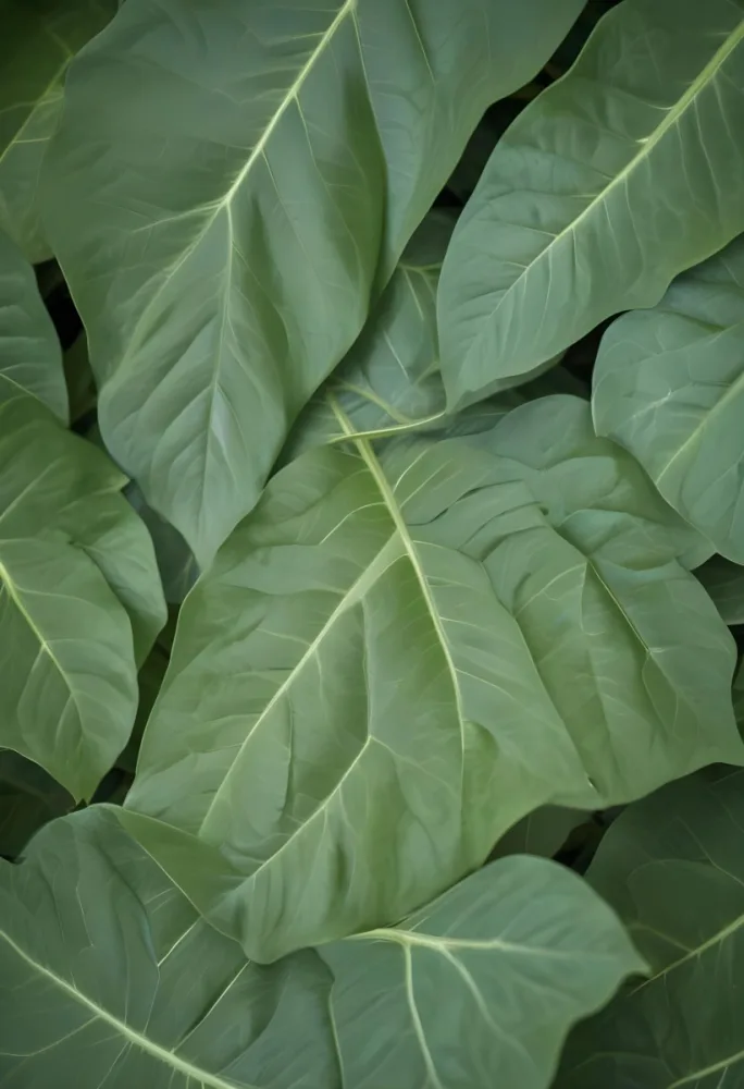 Green Leaves Close Up View Of The Texture And Patterns Of Large Lush Green Leaves With Sunlight Highlighting The Details Against A Blurred Background 12 6d88