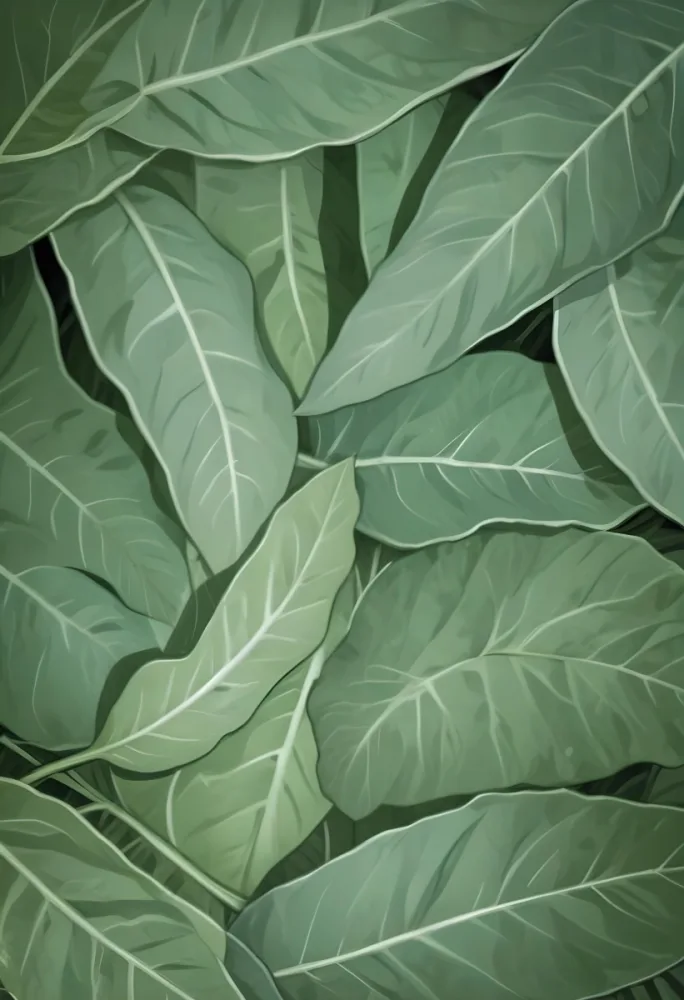 Green Leaves Close Up View Of The Texture And Patterns Of Large Lush Green Leaves With Sunlight Highlighting The Details Against A Blurred Background 28 5647