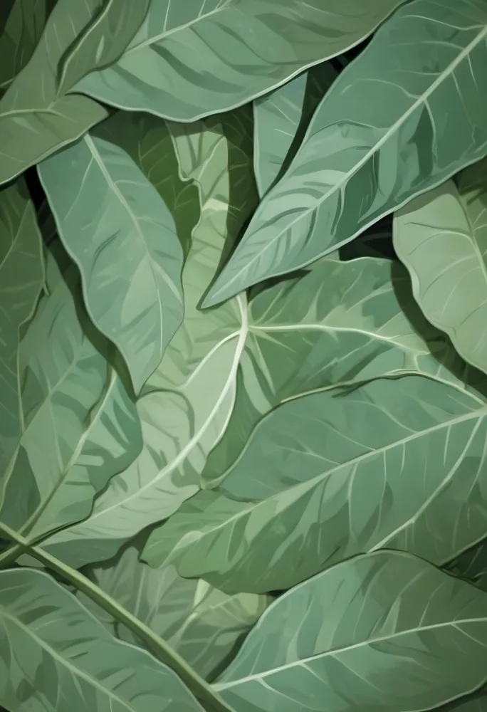 Green Leaves Close Up View Of The Texture And Patterns Of Large Lush Green Leaves With Sunlight Highlighting The Details Against A Blurred Background 29 F9c2