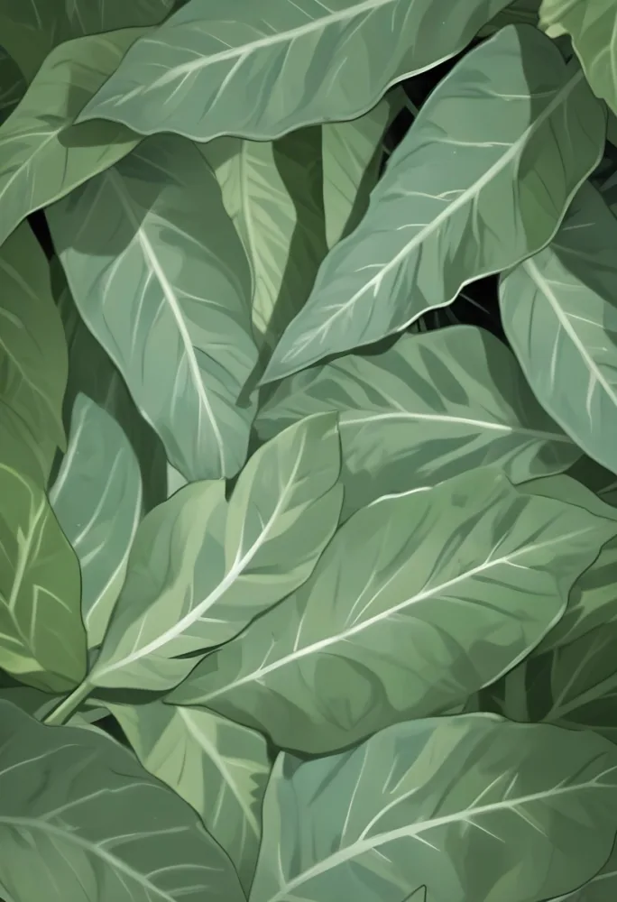 Green Leaves Close Up View Of The Texture And Patterns Of Large Lush Green Leaves With Sunlight Highlighting The Details Against A Blurred Background 33 3a71