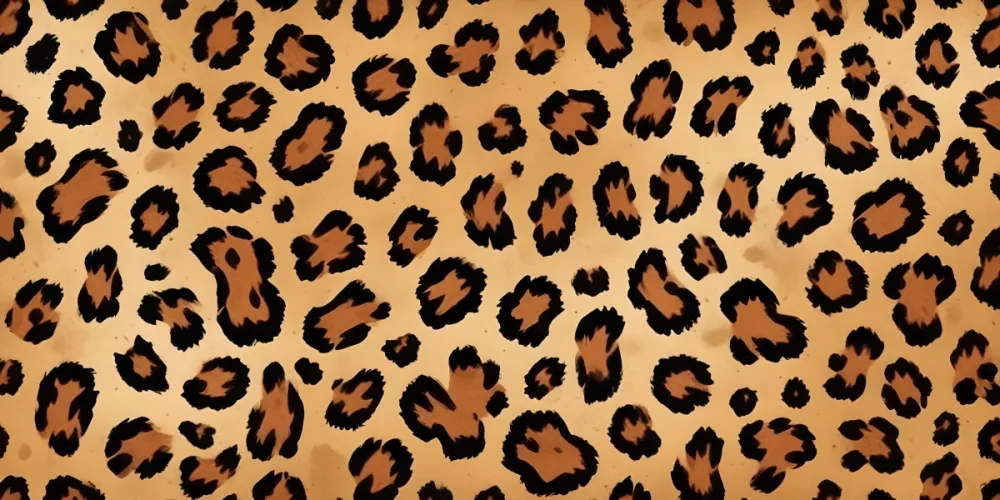 Leopard Print Pattern With Brown And Black Spots On A Tan Background 15 B2b0
