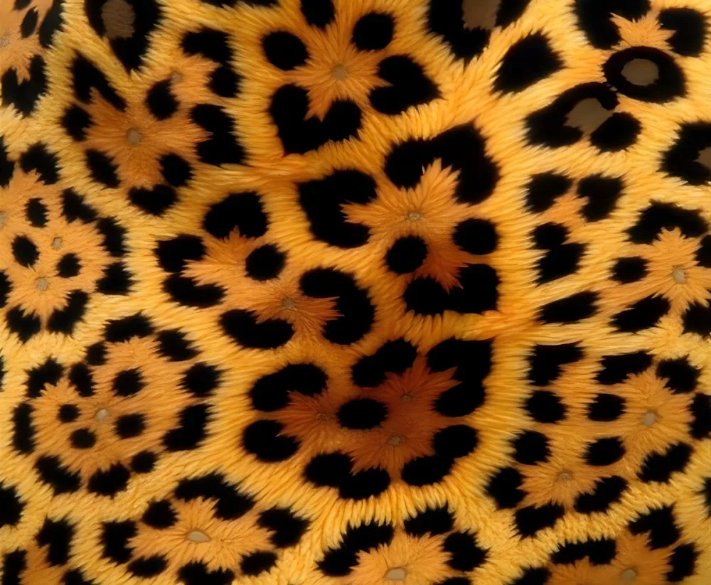 Leopard Print Pattern With Irregular Dark Spots On A Golden Brown Background 15 2d41