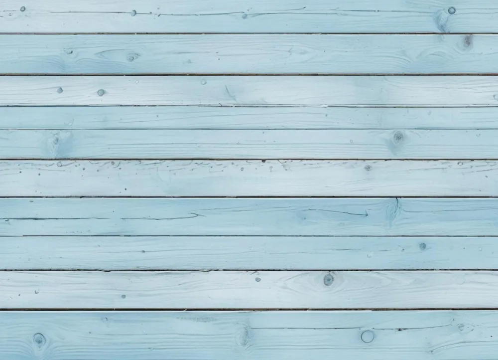 Light Blue Wooden Planks With Visible Wood Grain And Nail Heads Arranged Horizontally To Form A Textured Background 7 43ca