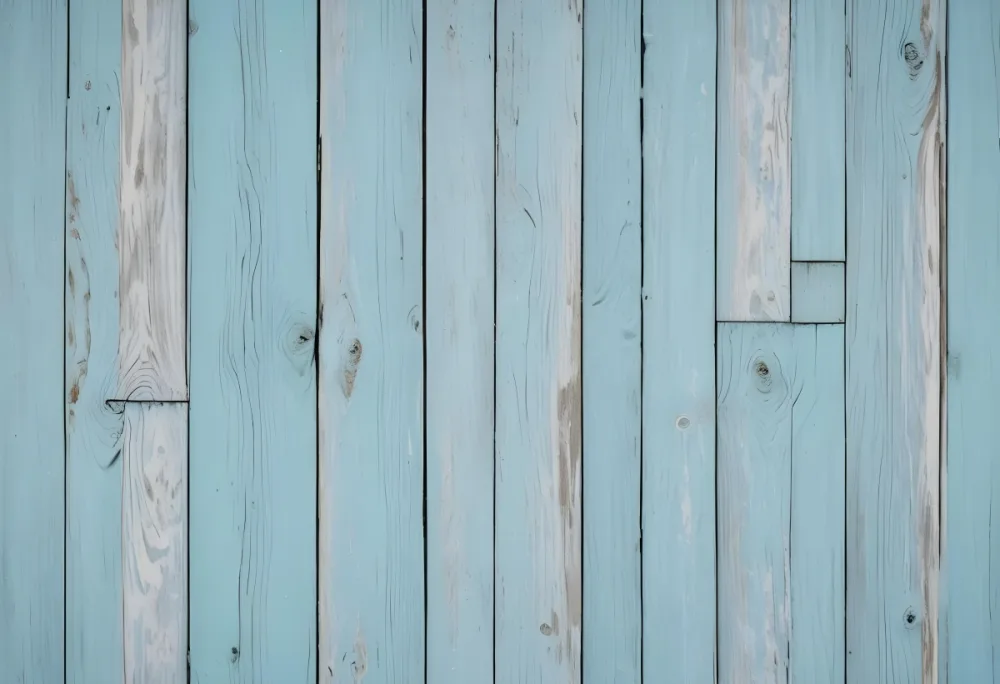 Light Blue Wooden Planks With Visible Wood Grain And Some Chipped Paint Creating A Rustic And Textured Background 20 Fac0