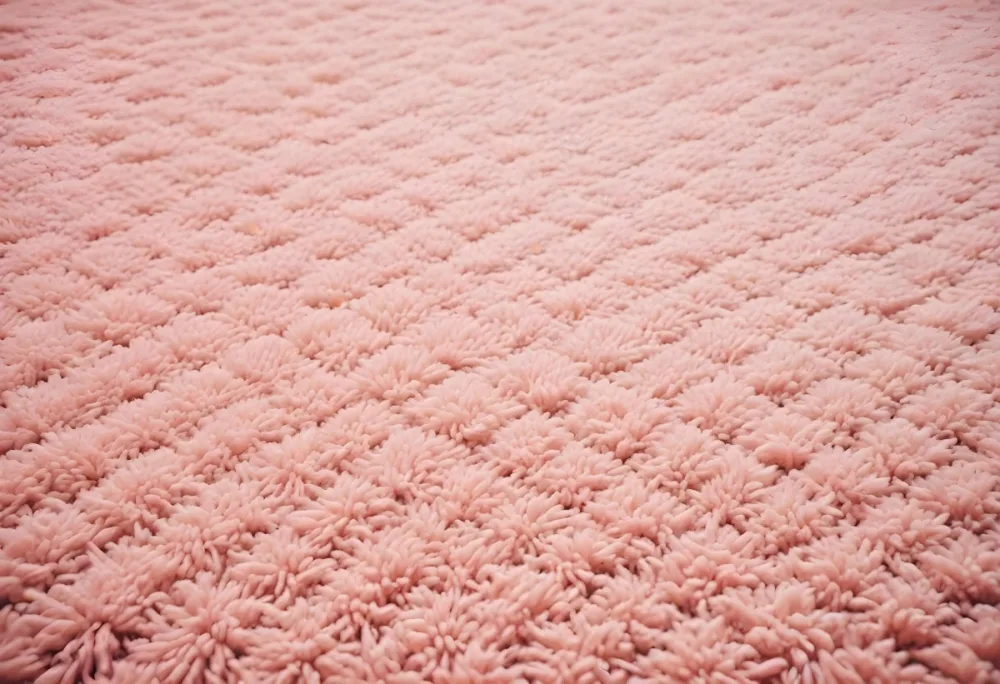 Minimal Soft Studio Light Photography A Close Up View Of A Soft Textured Pink Carpet Or Rug With A Subtle Pattern High Detail Solid Bold Color Background 13 6514