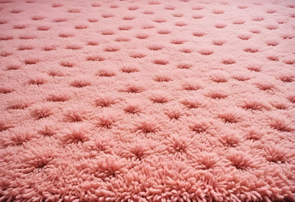 Minimal Soft Studio Light Photography A Close Up View Of A Soft Textured Pink Carpet Or Rug With A Subtle Pattern High Detail Solid Bold Color Background 7 Ef1c