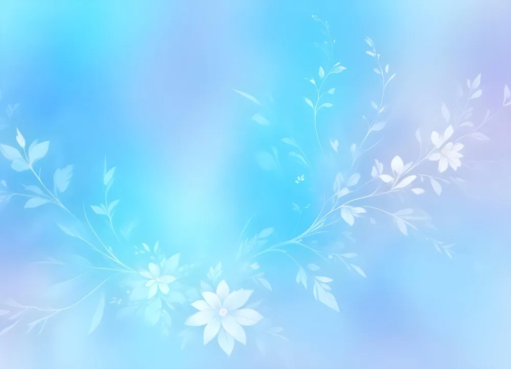 Minimal Soft Studio Light Photography Abstract Background With Light Blue And White Floral Patterns Soft Pastel Colors And A Dreamy Ethereal Quality Creating A Gentle And Calming Visual Effect High Detail Solid 18 Da6e