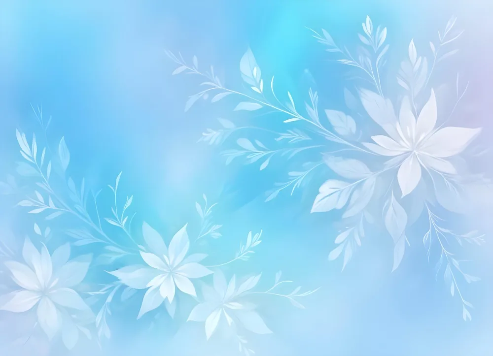 Minimal Soft Studio Light Photography Abstract Background With Light Blue And White Floral Patterns Soft Pastel Colors And A Dreamy Ethereal Quality Creating A Gentle And Calming Visual Effect High Detail Solid 30 22fb