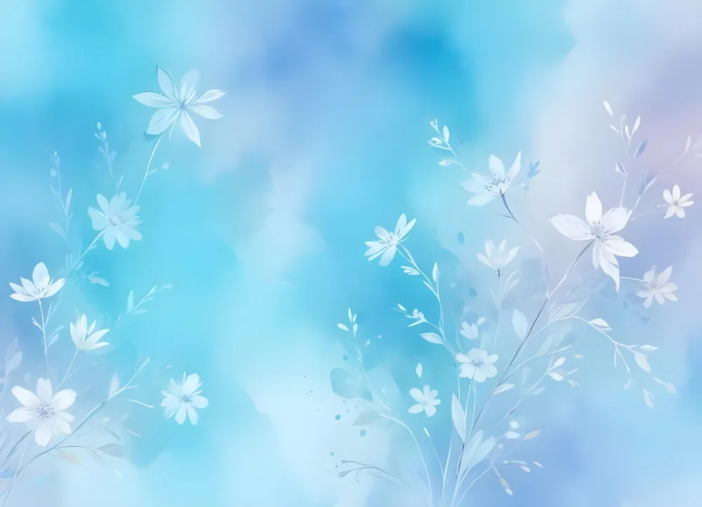 Minimal Soft Studio Light Photography Abstract Background With Light Blue And White Floral Patterns Soft Pastel Colors And A Dreamy Ethereal Quality Creating A Gentle And Calming Visual Effect High Detail Solid 37 A66c