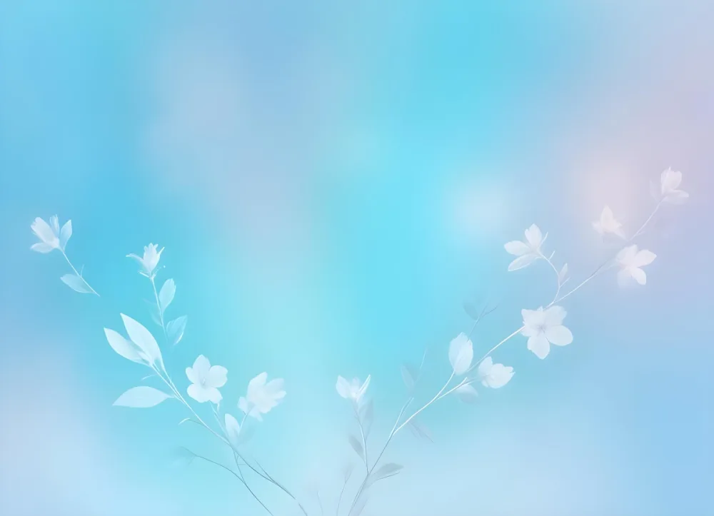 Minimal Soft Studio Light Photography Abstract Background With Light Blue And White Floral Patterns Soft Pastel Colors And A Dreamy Ethereal Quality Creating A Gentle And Calming Visual Effect High Detail Solid 63 045f