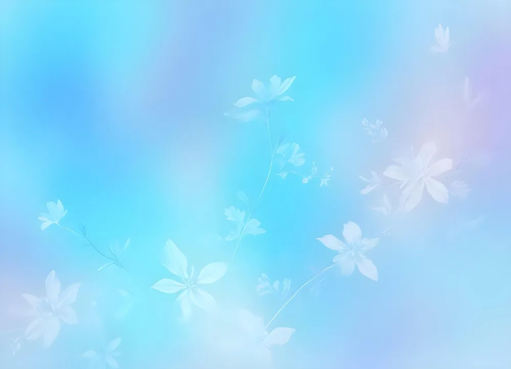 Minimal Soft Studio Light Photography Abstract Background With Light Blue And White Floral Patterns Soft Pastel Colors And A Dreamy Ethereal Quality Creating A Gentle And Calming Visual Effect High Detail Solid 89 384e