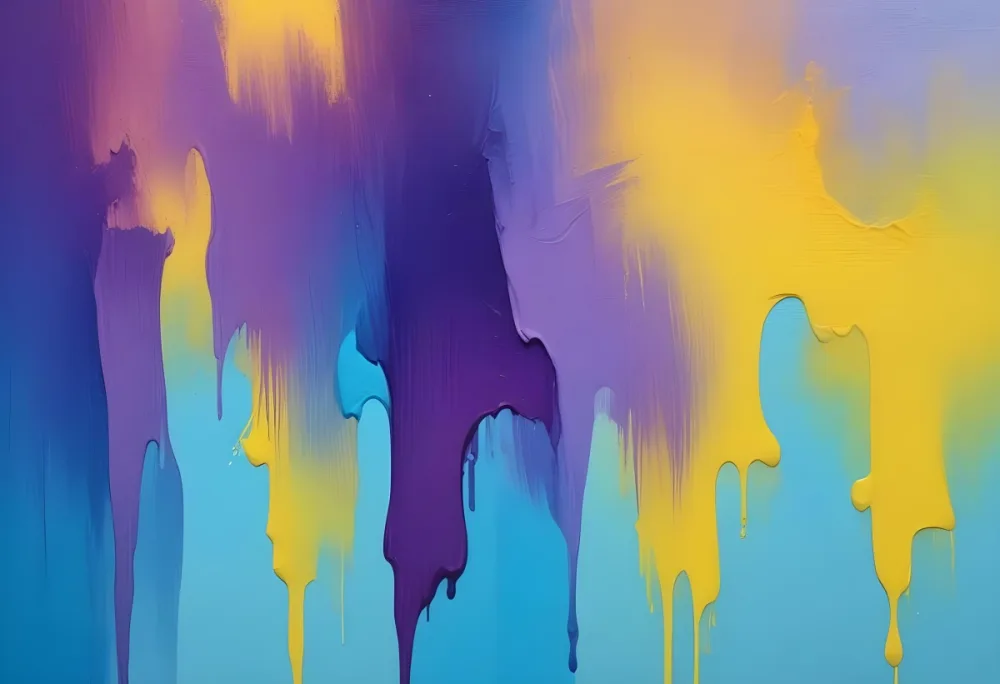 Oil Painting A Gradient Background With A Blend Of Yellow Cyan Blue And Purple Creating A Smooth Transition Of Colors With A Smooth Texture Creative Extremely Detailed Brush Stroke 17 21f6