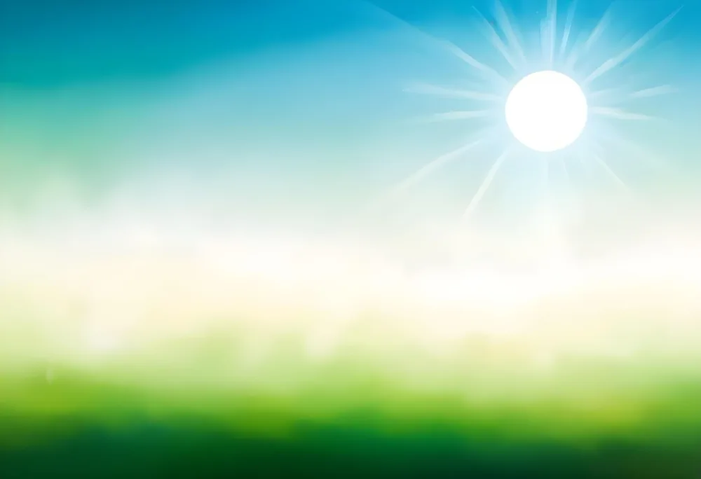 Oil Painting Abstract Background With A Gradient From Blue To Green Bokeh Effect And A Bright White Sun In The Upper Right Corner Creative Extremely Detailed Brush Stroke 35 17ae