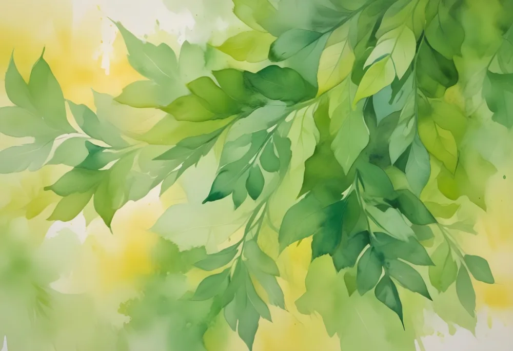 Oil Painting Abstract Watercolor Painting With Shades Of Green And Yellow Creating A Vibrant And Organic Texture Reminiscent Of Foliage And Sunlight Creative Extremely Detailed Brush Stroke 21 0149