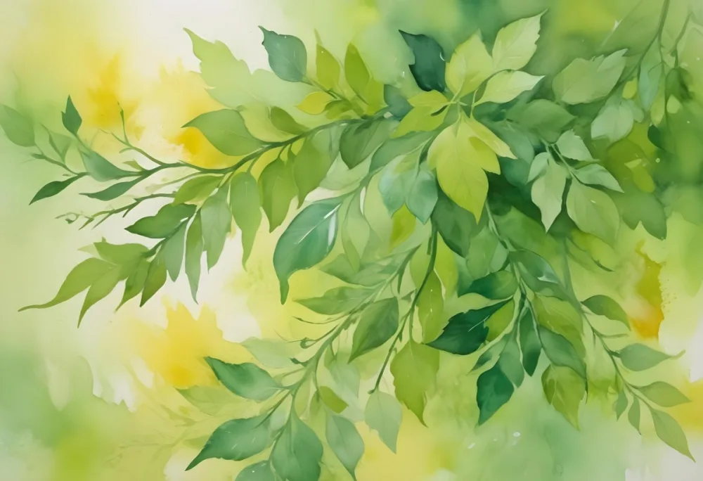 Oil Painting Abstract Watercolor Painting With Shades Of Green And Yellow Creating A Vibrant And Organic Texture Reminiscent Of Foliage And Sunlight Creative Extremely Detailed Brush Stroke 22 2995