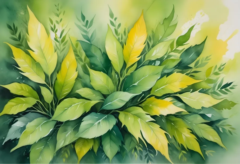 Oil Painting Abstract Watercolor Painting With Shades Of Green And Yellow Creating A Vibrant And Organic Texture Reminiscent Of Foliage And Sunlight Creative Extremely Detailed Brush Stroke 6 1ccf