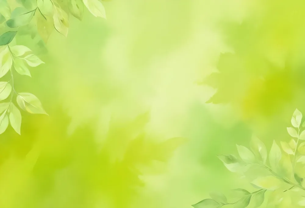 Oil Painting An Abstract Background With A Watercolor Texture In Shades Of Green And Yellow With Leaves In The Corners Creative Extremely Detailed Brush Stroke 30 2e46