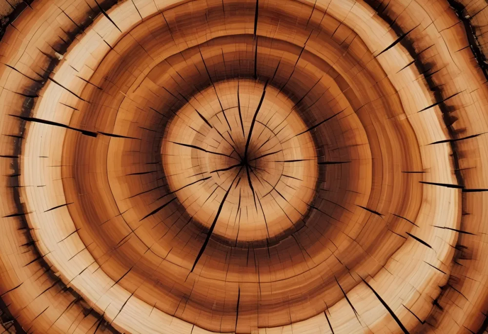 Oil Painting Close Up Of A Cross Section Of A Tree Trunk Showcasing Concentric Growth Rings In Various Shades Of Brown With Visible Patterns And Grain Patterns Creative Extremely Detailed Brush Stroke 10 777f